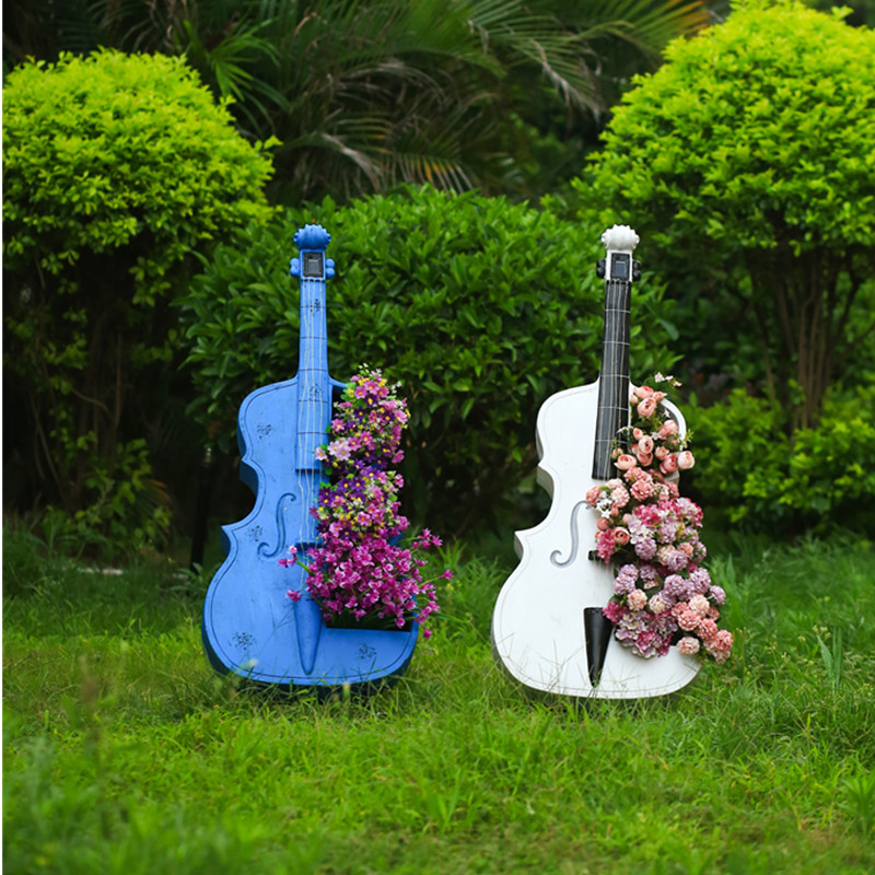 Bonsai Garden Display - Cello-Shaped Garden Statue Large Outdoor Patio