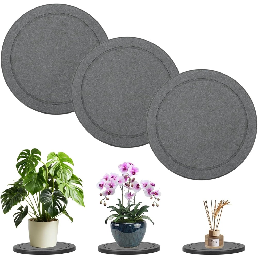 3Pcs/Set Diatomaceous Earth Pl - огляд і ціна Drip Tray Saucer