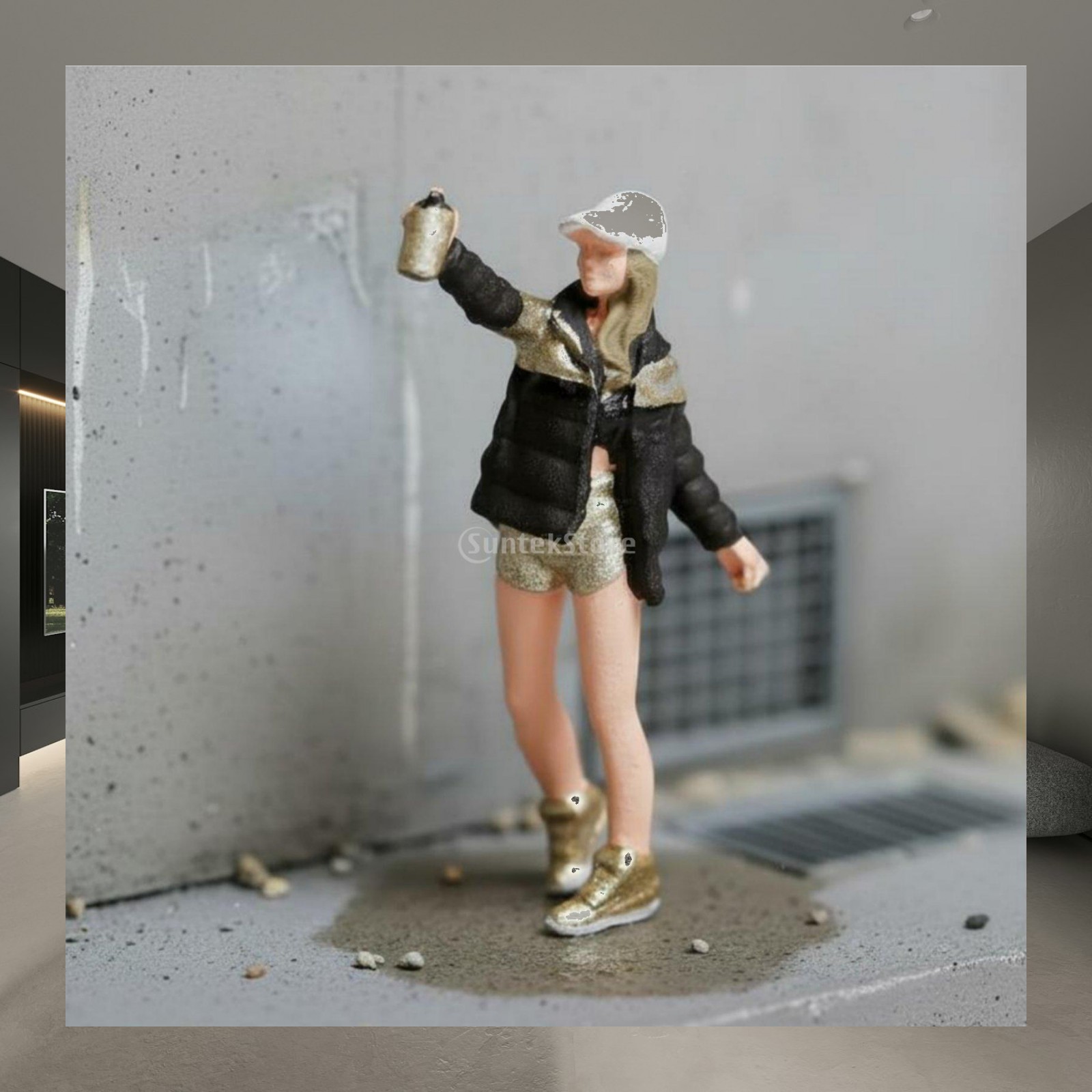 Resin Woman Figure HO Scale Ha - огляд і ціна Bonsai Garden Display