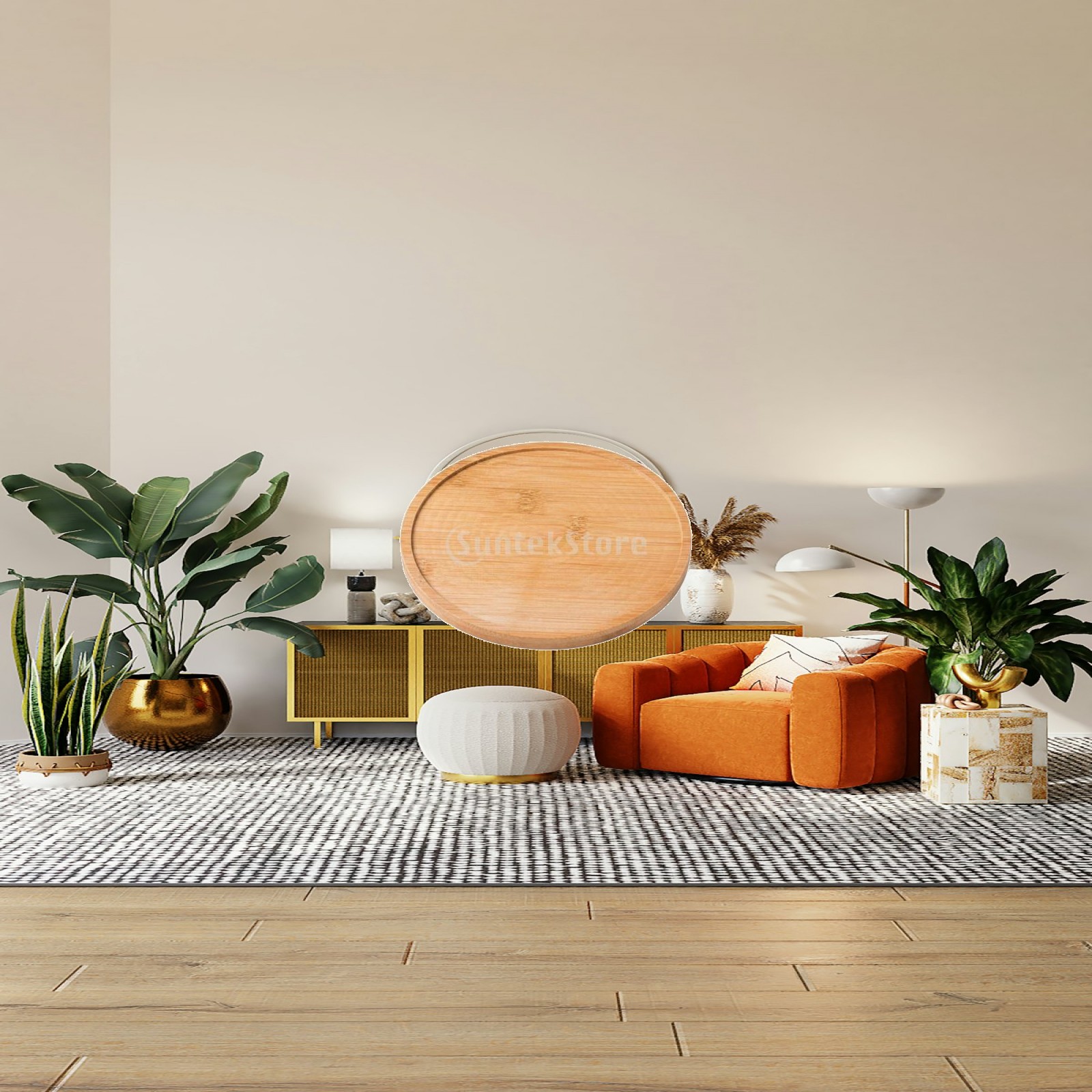 Industrial Tray Bamboo Plant S - огляд і ціна Drip Tray Saucer