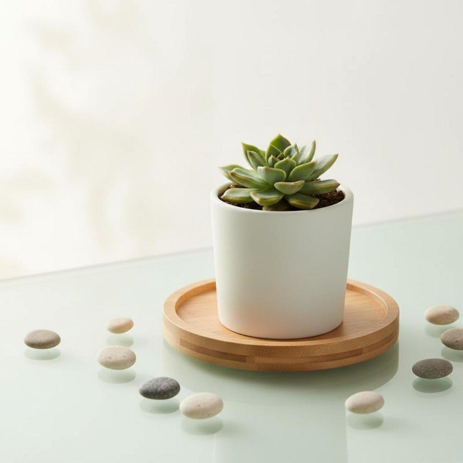 Industrial Tray Bamboo Plant S - огляд і ціна Drip Tray Saucer