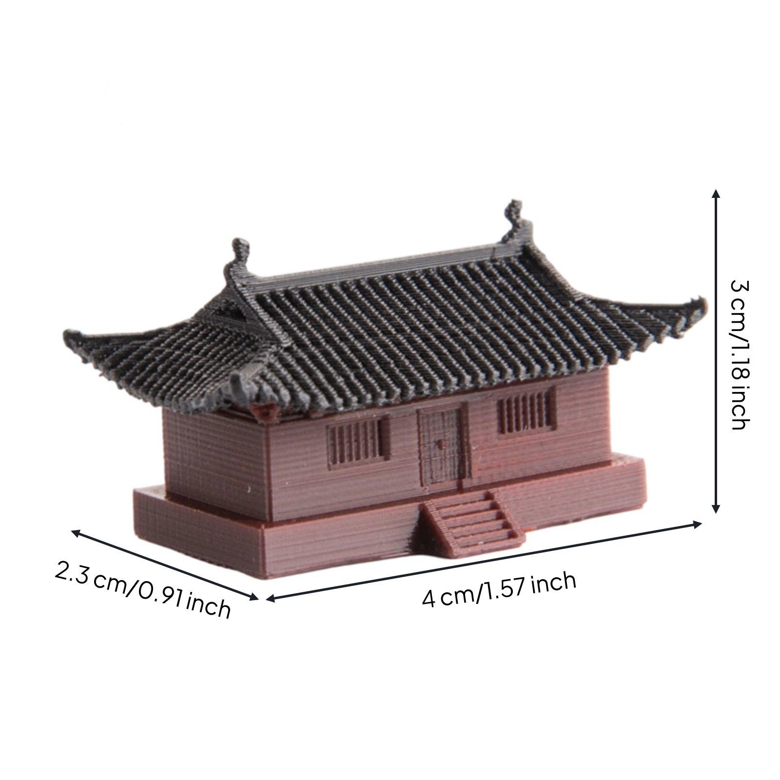 Handcrafted Resin House Figuri - огляд і ціна Bonsai Garden Display