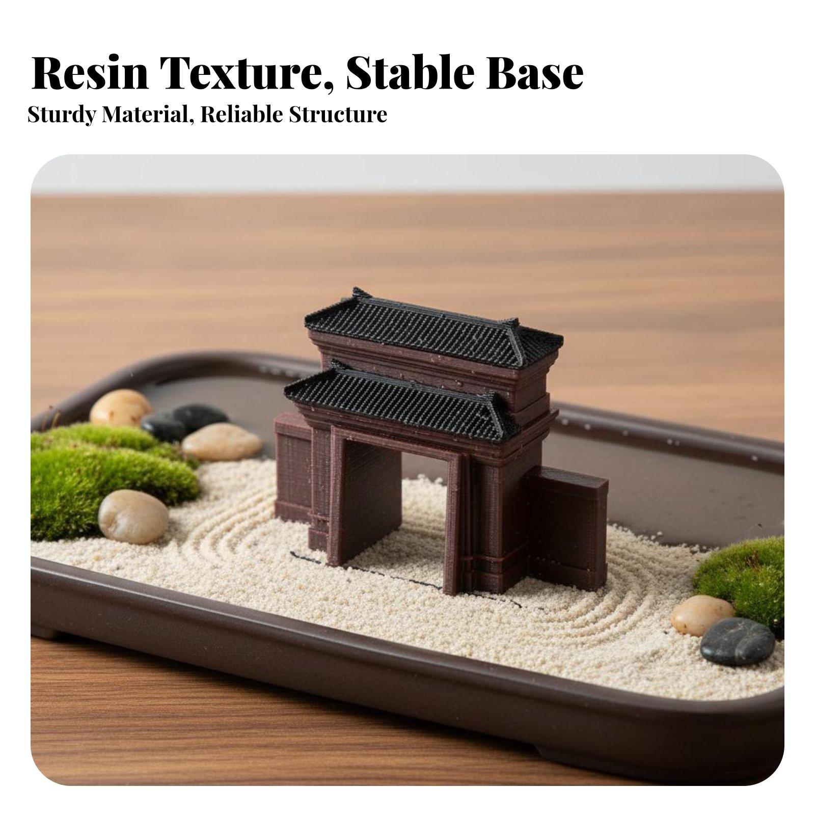 Handcrafted Resin House Figuri - огляд і ціна Bonsai Garden Display